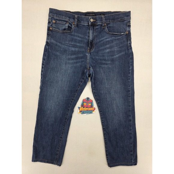 Lucky Brand Other - Lucky Brand 410 Athletic Straight Jeans Mens 34x29 Blue Stretch Denim